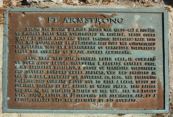 FT. ARMSTRONG WAR MEMORIAL PLAQUE