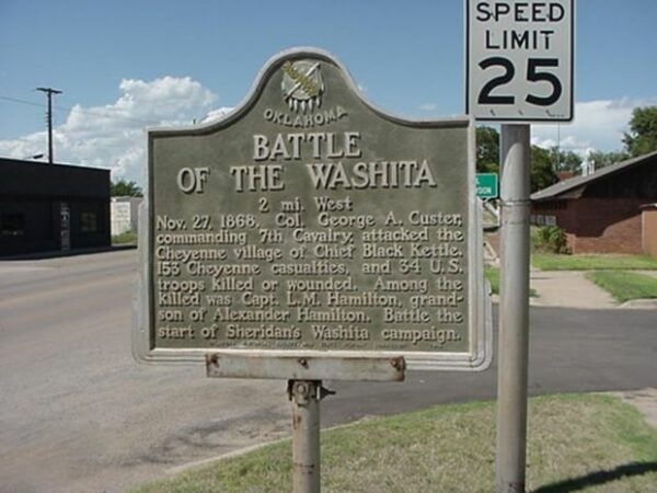 BATTLE OF THE WASHITA MEMORIAL MARKER