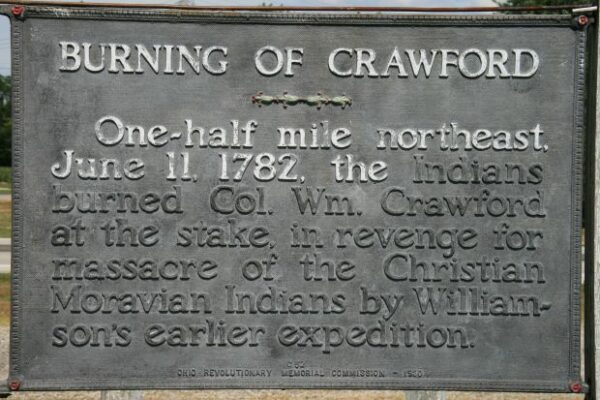 BURNING OF CRAWFORD MEMORIAL MARKER