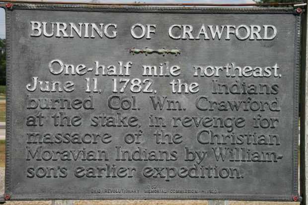 BURNING OF CRAWFORD MEMORIAL MARKER