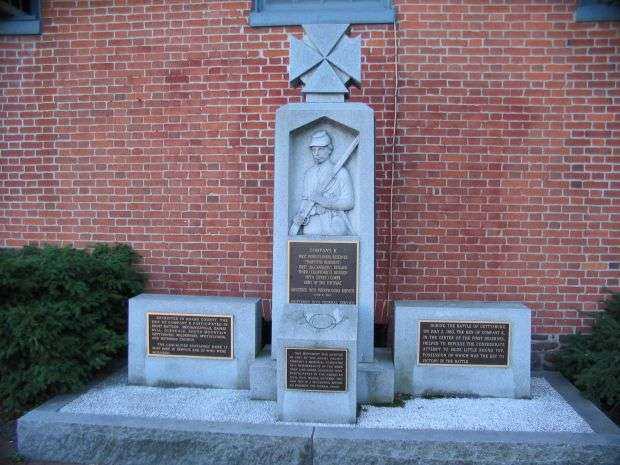COMPANY K, FIRST PENNSYLVANIA RESERVES WAR MEMORIAL