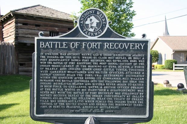 BATTLE OF FORT RECOVERY MEMORIAL MARKER