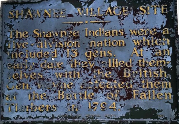 SHAWNEE VILLAGE SITE MEMORIAL MARKER