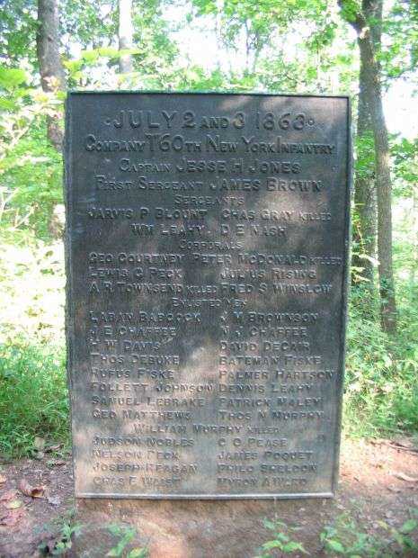 COMPANY I, 60TH NEW YORK INFANTRY WAR MEMORIAL