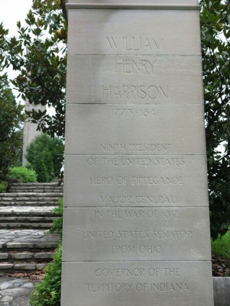 WILLIAM HENRY HARRISON MEMORIAL TOMB ENTRANCE STONE B