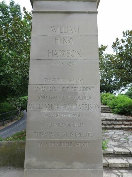 WILLIAM HENRY HARRISON MEMORIAL TOMB ENTRANCE STONE A