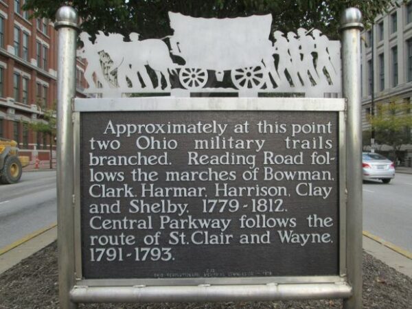 OHIO MILITARY TRAILS MEMORIAL MARKER