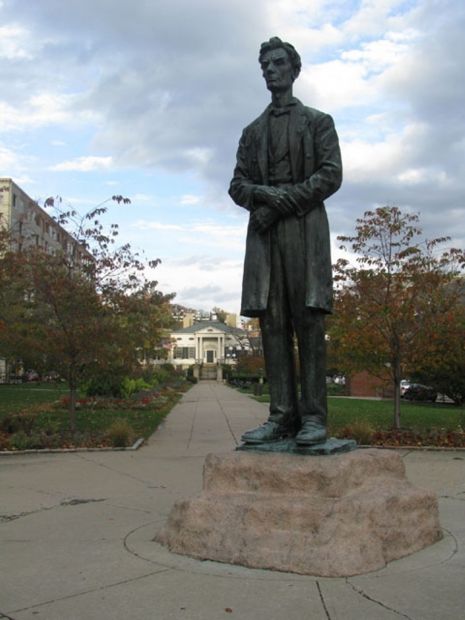 LYTLE PARK ABRAHAM LINCOLN MEMORIAL STATUE