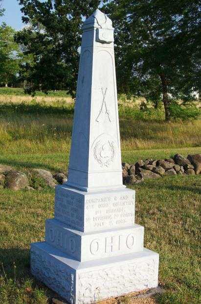 COMPANIES G AND I 4TH OHIO INFANTRY WAR MEMORIAL