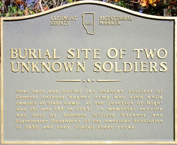 BURIAL SITE OF TWO UNKNOWN SOLDIERS MEMORIAL MARKER