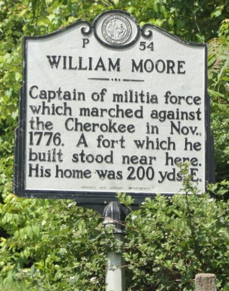 WILLIAM MOORE MEMORIAL MARKER