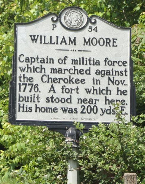 WILLIAM MOORE MEMORIAL MARKER