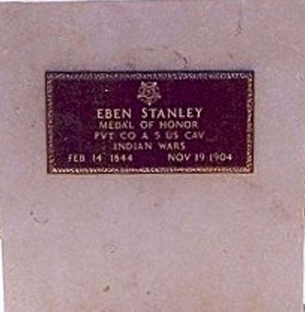 EBEN STANLEY MEDAL OF HONOR WAR MEMORIAL GRAVESTONE