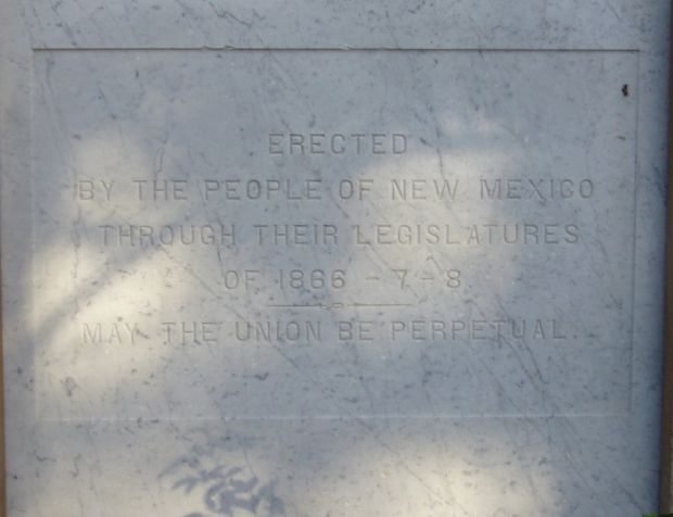 NEW MEXICO STATE CIVIL WAR MEMORIAL STONE D
