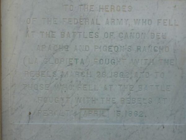 NEW MEXICO STATE CIVIL WAR MEMORIAL STONE C