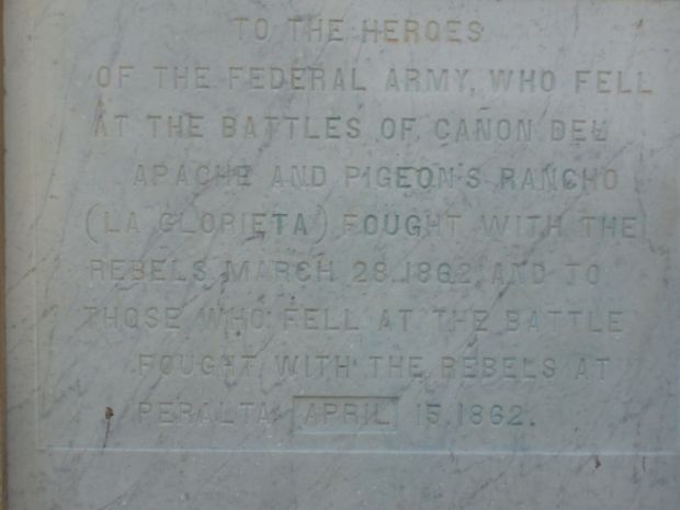 NEW MEXICO STATE CIVIL WAR MEMORIAL STONE C