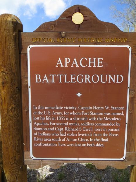 APACHE BATTLEGROUND MEMORIAL MARKER