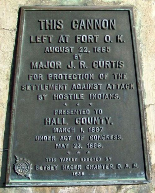 THIS CANNON MEMORIAL PLAQUE