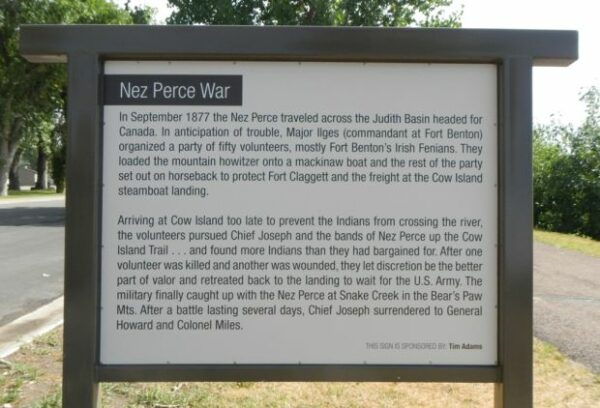 NEZ PERCE WAR MARKER