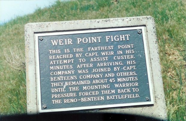 WEIR POINT FIGHT MEMORIAL PLAQUE