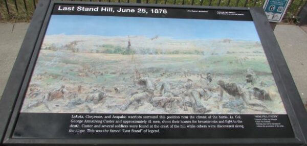 LAST STAND HILL, JUNE 25, 1876 MEMORIAL PANEL