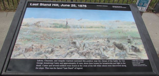LAST STAND HILL, JUNE 25, 1876 MEMORIAL PANEL