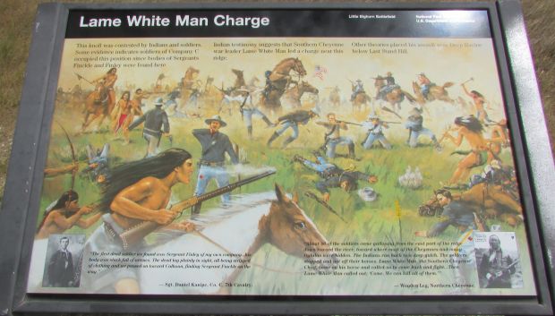 LAME WHITE MAN CHARGE MEMORIAL PANEL