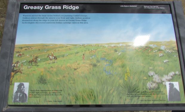GREASY GRASS RIDGE LITTLE BIGHORN MEMORIAL PANEL
