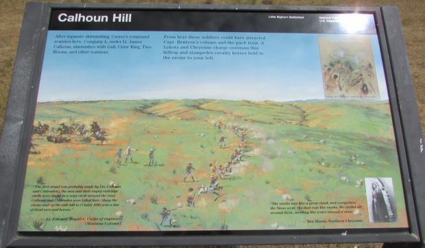 CALHOUN HILL LITTLE BIGHORN MEMORIAL PANEL