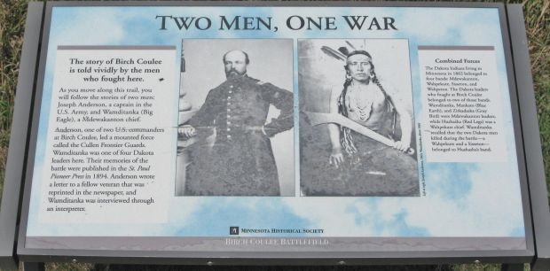 TWO MEN, ONE WAR MEMORIAL PANEL