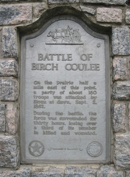 BATTLE OF BIRCH COULEE MEMORIAL PLAQUE
