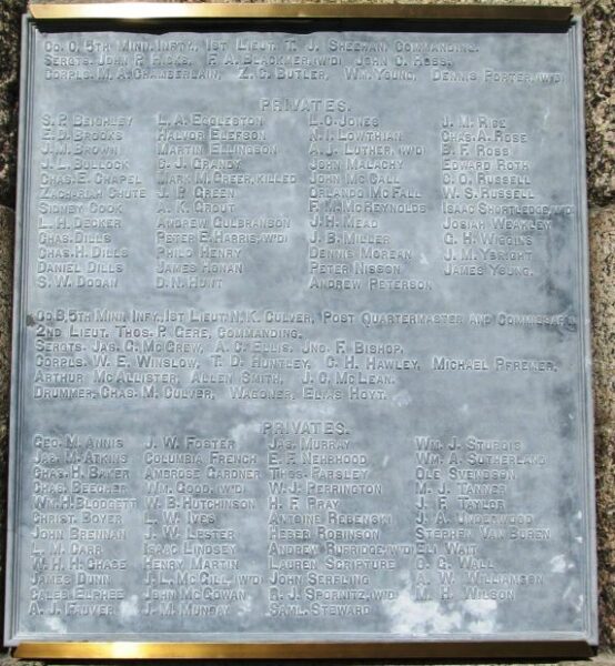 FORT RIDGELY STATE MEMORIAL PLAQUE D