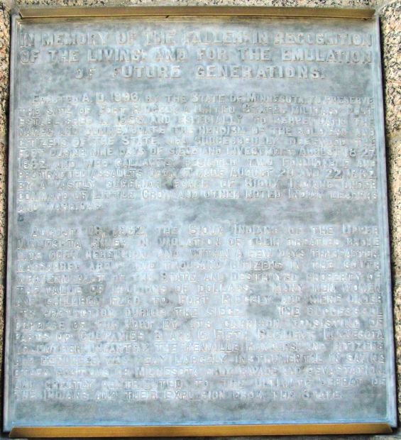 FORT RIDGELY STATE MEMORIAL PLAQUE A