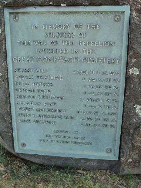 GREAT CONEWAGO CEMETERY WAR MEMORIAL
