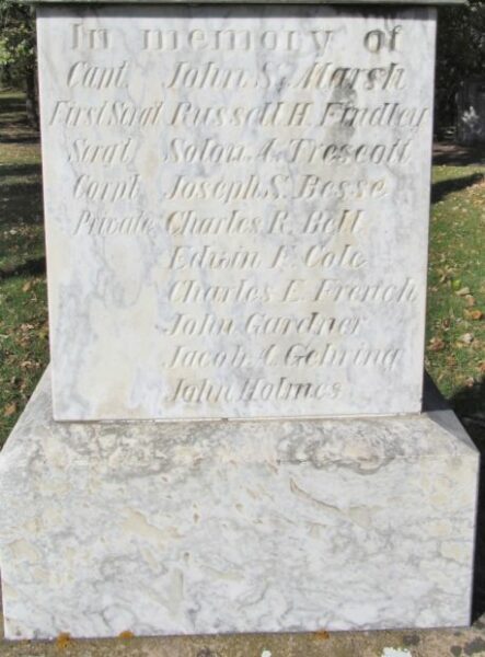 CAPT. JOHN S. MARSH STATE MEMORIAL STONE B
