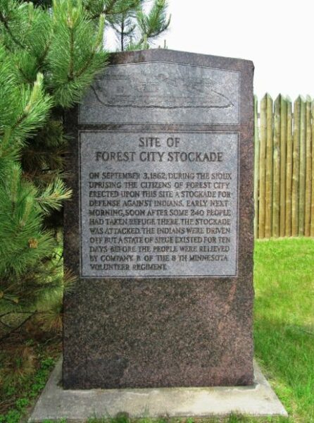 SITE OF FOREST CITY STOCKADE MEMORIAL