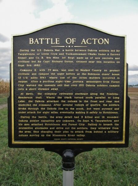 BATTLE OF ACTON MEMORIAL MARKER