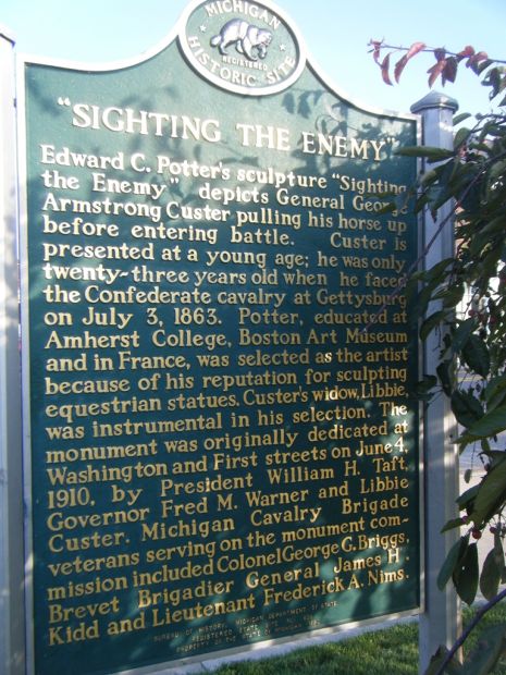 “SIGHTING THE ENEMY” MEMORIAL MARKER
