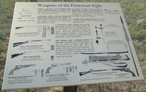 WEAPONS OF THE FETTERMAN FIGHT MEMORIAL PLAQUE
