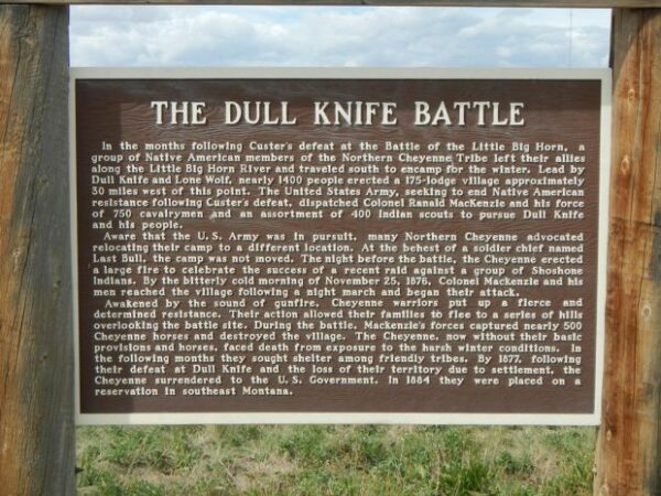 THE DULL KNIFE BATTLE MEMORIAL MARKER