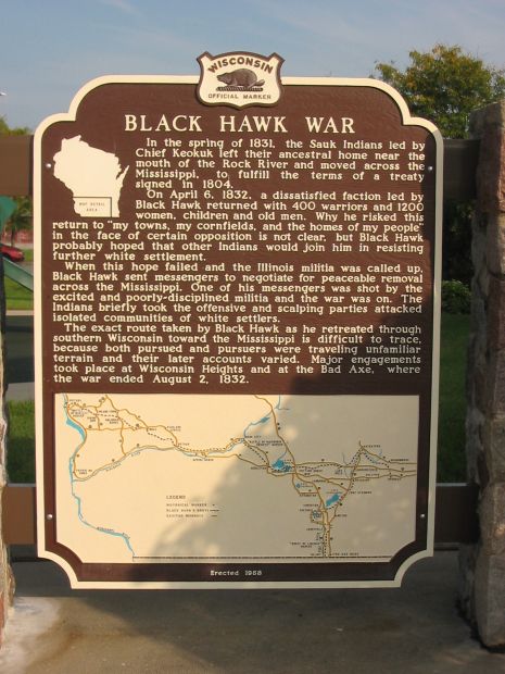 BLACK HAWK WAR MEMORIAL MARKER