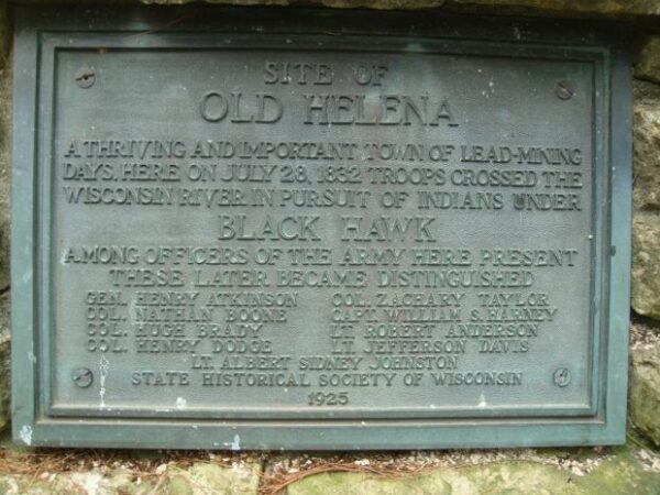 SITE OF OLD HELENA MEMORIAL PLAQUE