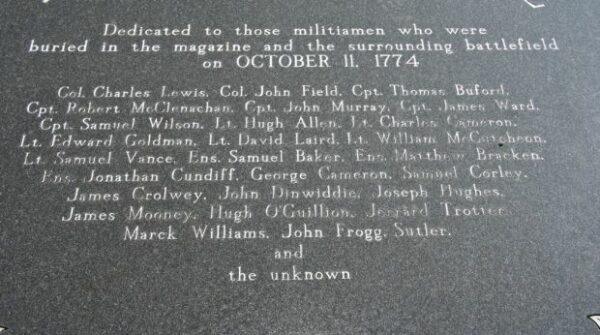 THE MAGAZINE WAR MEMORIAL PLAQUE CLOSE-UP A