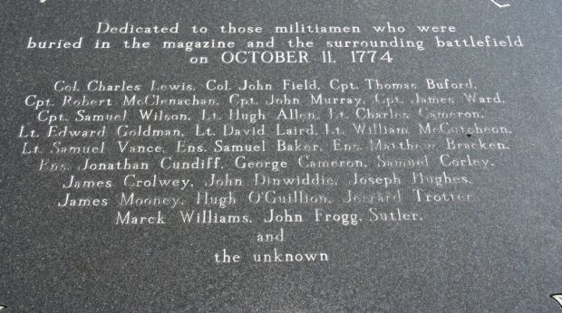 THE MAGAZINE WAR MEMORIAL PLAQUE CLOSE-UP A