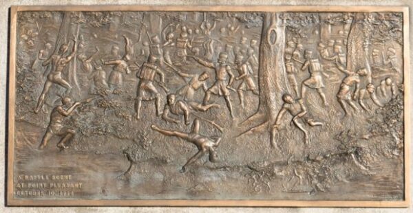 THE BATTLE OF POINT PLEASANT MEMORIAL PLAQUE F