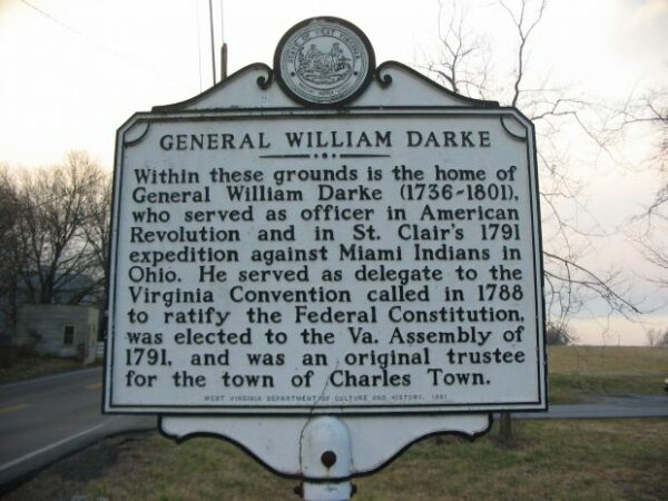 GENERAL WILLIAM DARKE REVOLUTIONARY WAR SOLDIER MEMORIAL MARKER