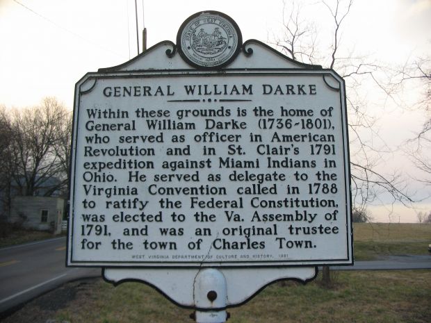 GENERAL WILLIAM DARKE REVOLUTIONARY WAR SOLDIER MEMORIAL MARKER