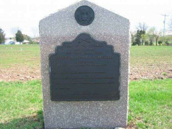 BATTERY M, SECOND U.S. ARTILLERY WAR MEMORIAL