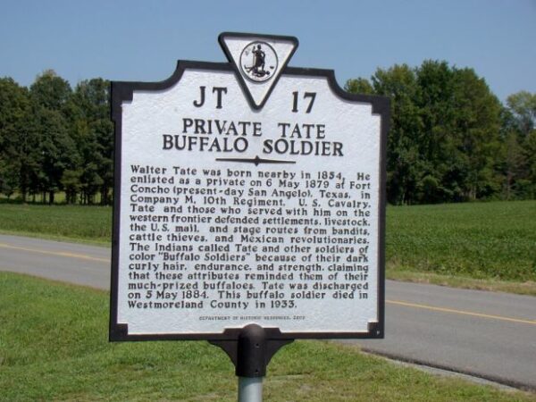 PRIVATE TATE BUFFALO SOLDIER MEMORIAL MARKER