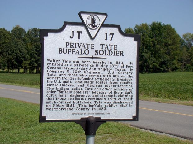 PRIVATE TATE BUFFALO SOLDIER MEMORIAL MARKER